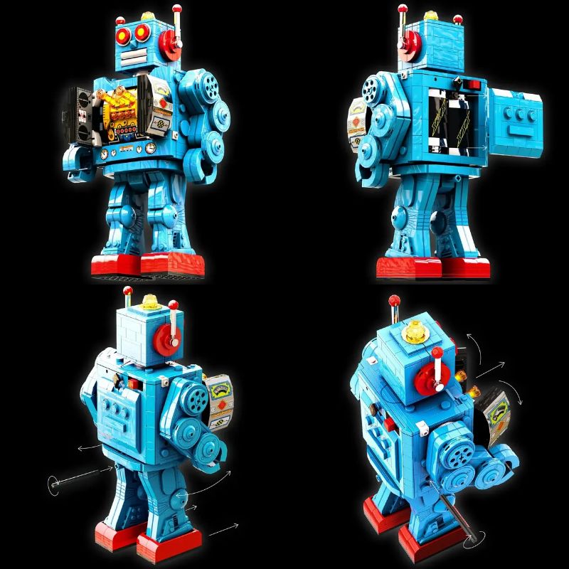 このブリキのロボット、実はレゴ製。電池で動きます | ギズモード