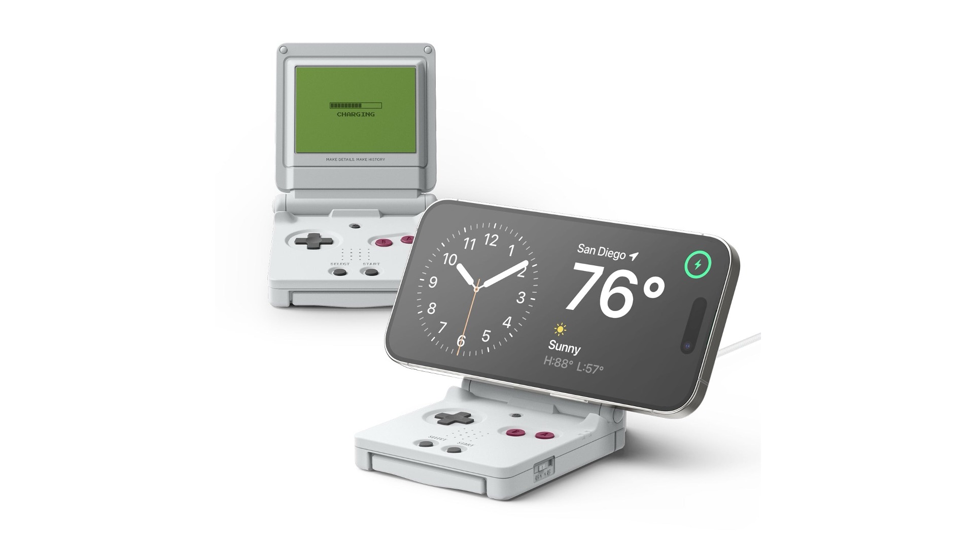 開きっぱのゲームボーイアドバンスでiPhoneが充電できる