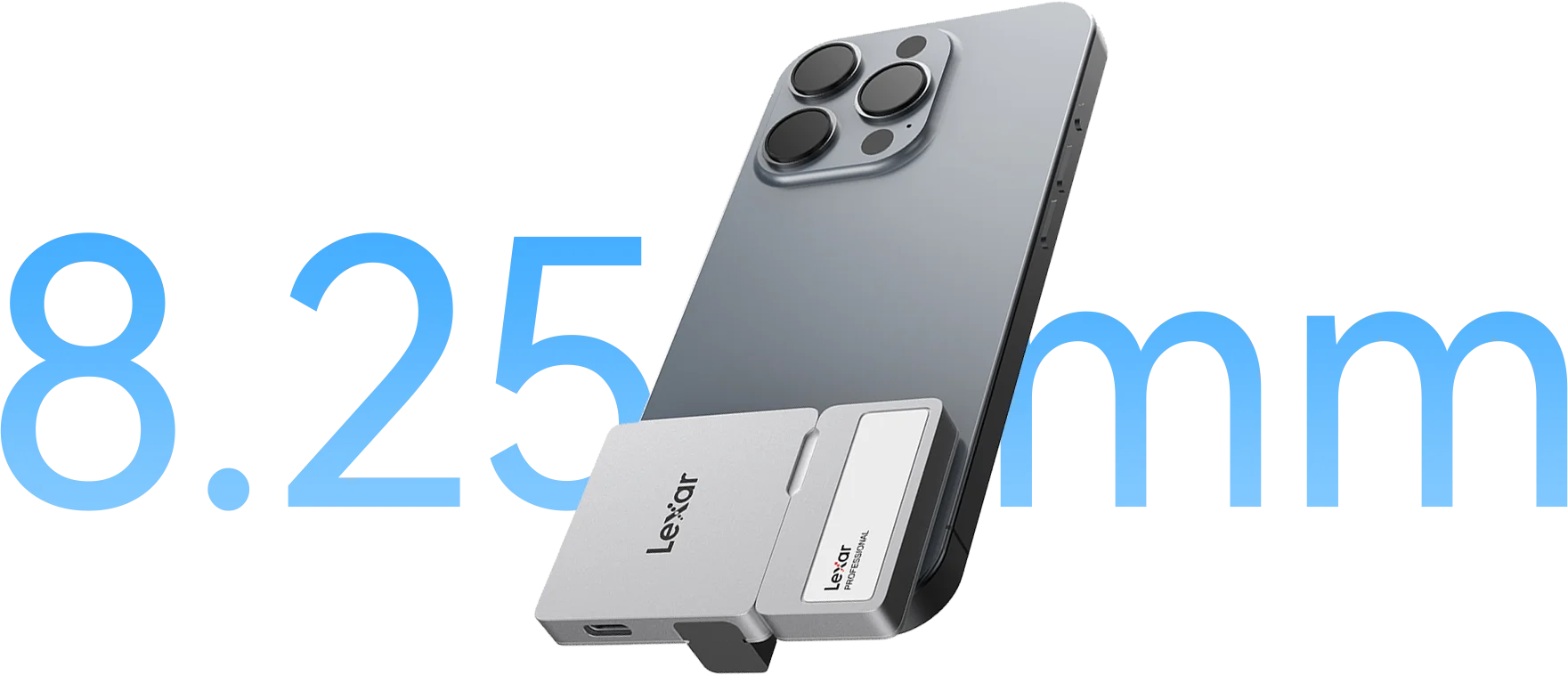 iPhoneでいくらでも動画が撮れる。Magsafeといっしょに使えるSSD