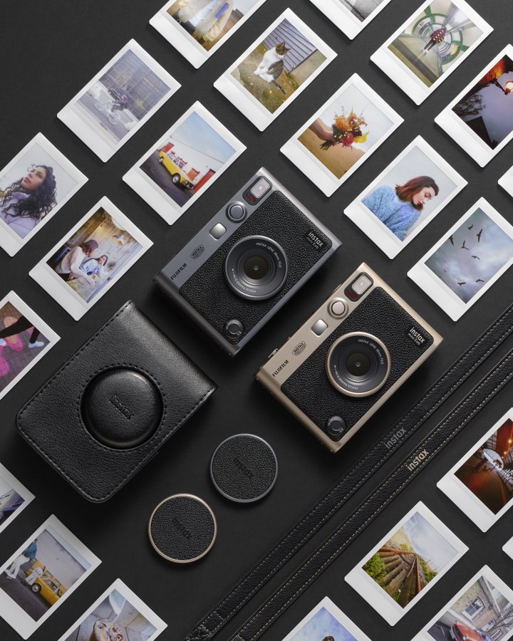 instax 富士フイルム(FUJIFILM) Xシリーズっぽく色づいた富士フイルム90周年記念「instax mini Evo