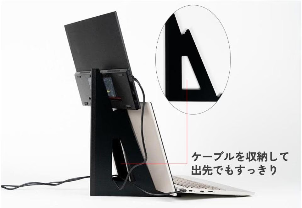モニター縦置き設置の革命児。「WING BINDER」で生産性アップ、10秒で