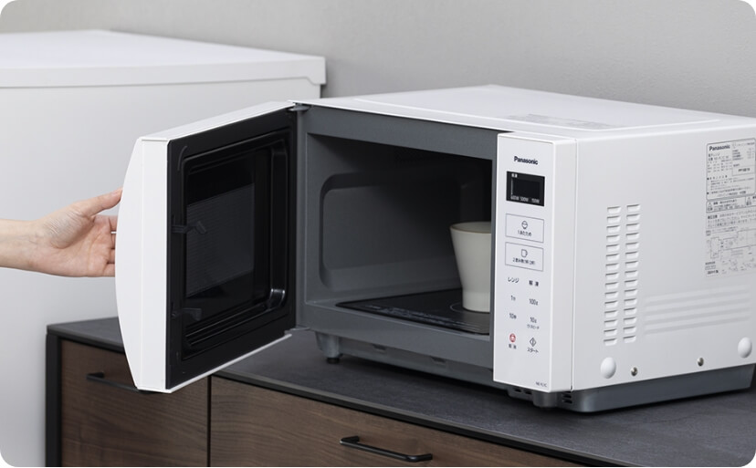 まさ 　Panasonic 850W 電子レンジ ヘリツフリー 初期費用を抑えよう。パナソニックの家電サブスクなら月980円から