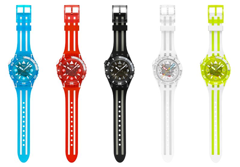 クラゲをモチーフにしたスケルトンなSwatch、涼しげ〜 | ギズモード