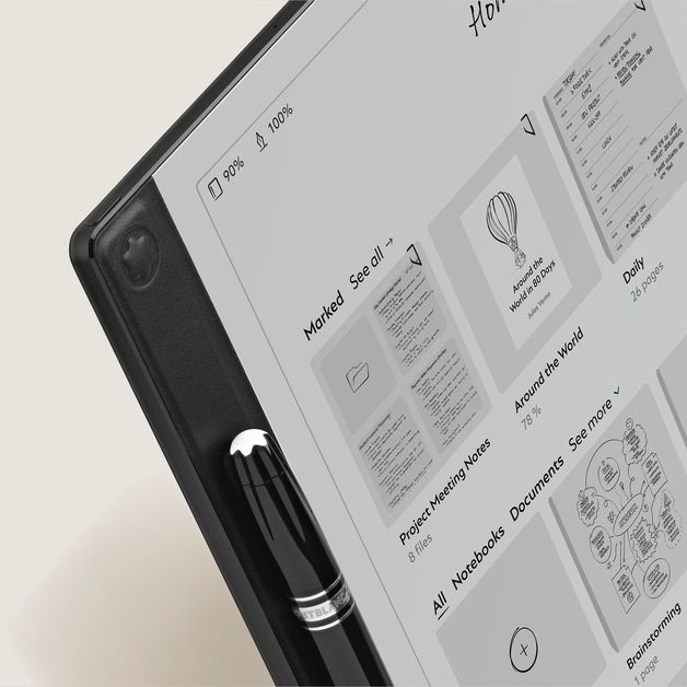 オトナかっこいい電子ペーパーパッド。高級筆記具のモンブランから登場