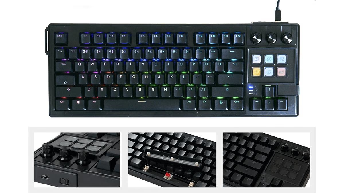 左手デバイスを搭載した次世代キーボード。作業効率は爆上がりだし没頭