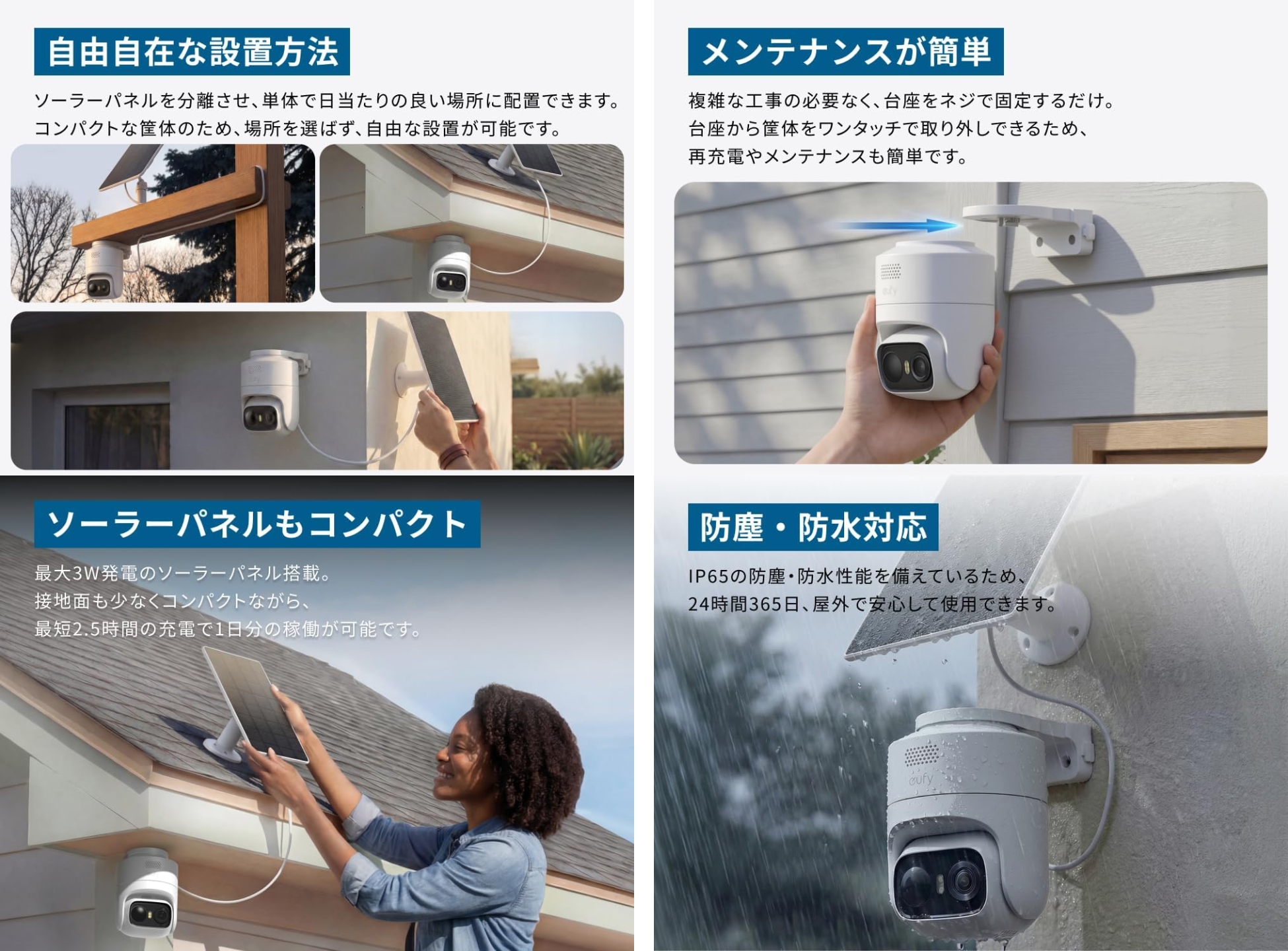 ソーラー充電の360度防犯カメラ。実質1.1万円台でAnkerに感謝