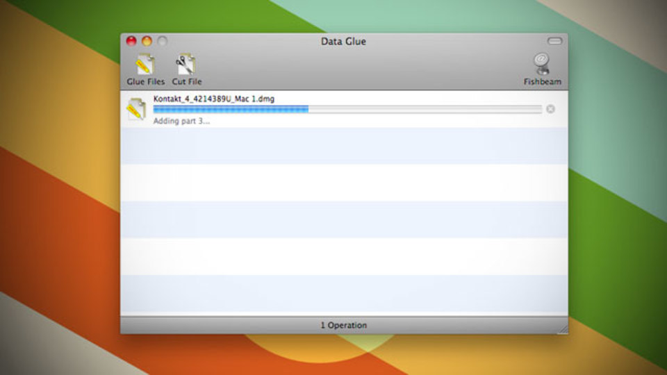 『Data Glue』は分割されたファイルをドラッグアンドドロップで合体できるMac OS X用のフリーツール!