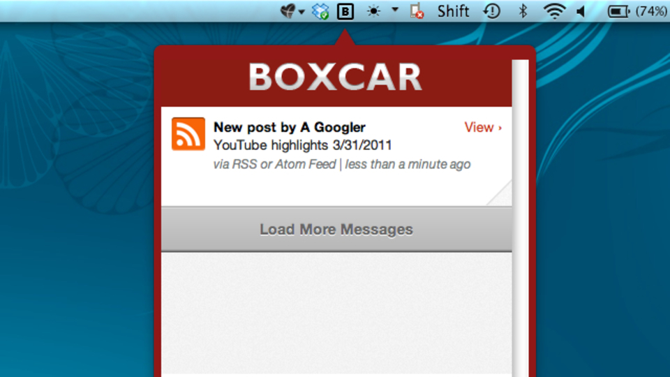 デスクトップパソコンでのリアルタイム通知なら『Boxcar for Mac』が熱い!