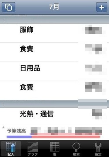 毎月の支出管理に役立つスマートフォンアプリ『支出管理』