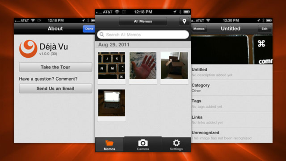 メモ的に撮った写真を自動で分類してくれるiOSアプリ『Déjà Vu』