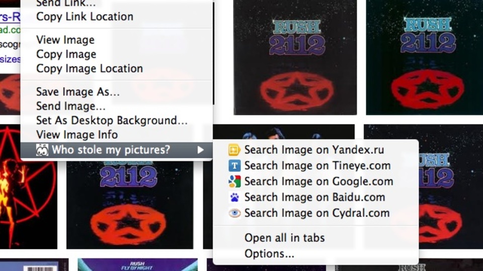 画像が無断使用されていないか簡単に画像検索できるアドオン「Who Stole My Pictures?」