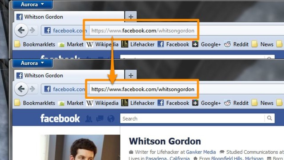 FirefoxのアドレスバーでURLの一部がグレイアウトされないようにする方法
