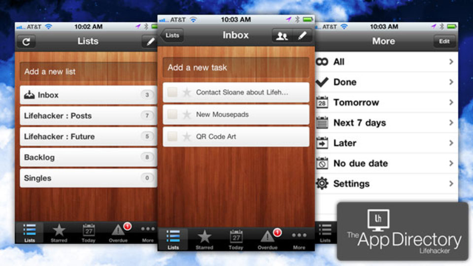 米Lifehacker編集部のiPhoneのイチオシToDoアプリは『Wunderlist』