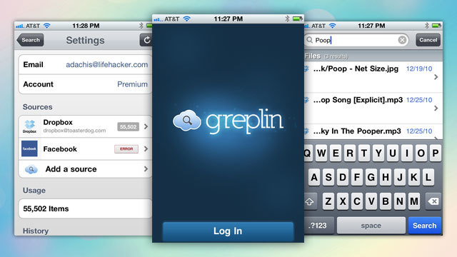 クラウドのあらゆる自分のデータから検索できる『Greplin』のiPhoneアプリがリリース
