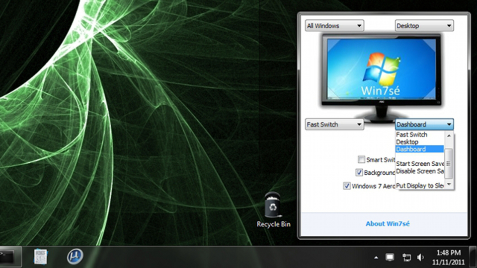 Mac独自の画面の角からアクションを実行できる機能をWindows 7で可能にしてくれる『Win7sé』