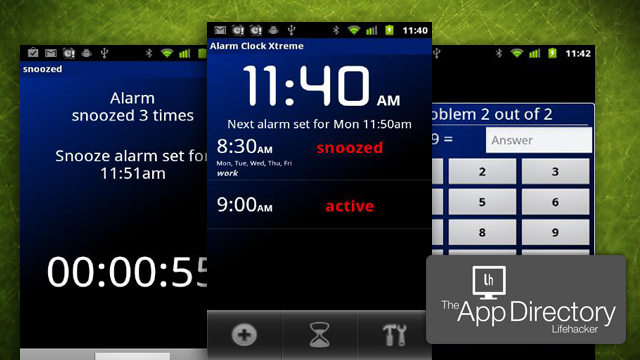 米LH編集部イチオシのAndroidの目覚まし時計アプリは『Alarm Clock XTreme』