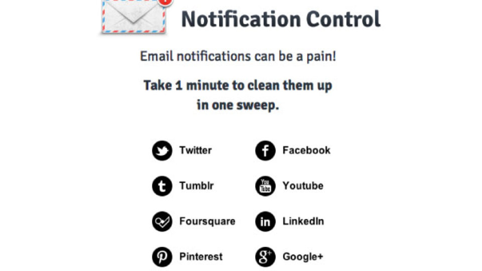 「Notification Control」を使ってウェブサービスからの通知メール受信設定をまとめて変更!