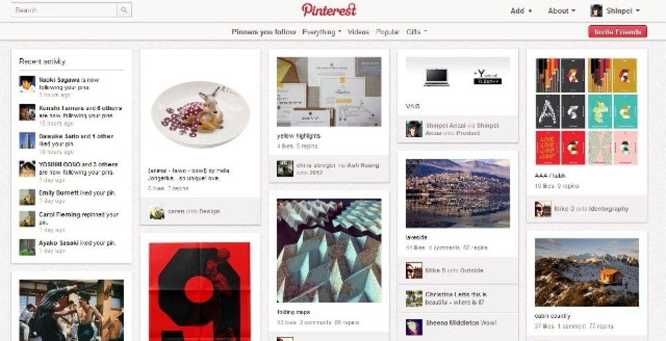 話題沸騰! 「Pinterest」の3つのソーシャルな遊びかた