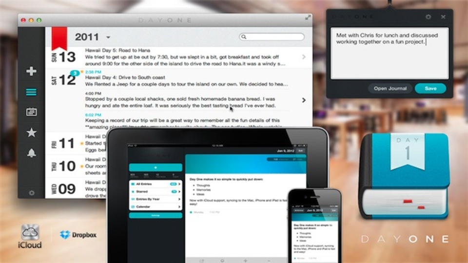 ジャーナルを書くという習慣付けをサポートしてくれるMac&iOS用ライティングツール『Day One』