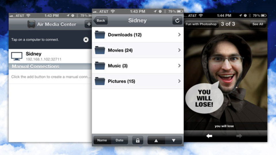 Air Videoよりも多機能&リーズナブルな『Air Media Center』ならメディアファイルをiPhoneで!