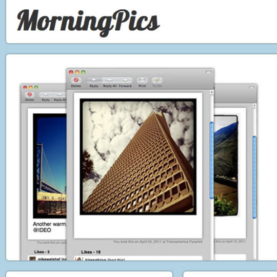 撮り貯めたInstagram写真を毎朝メールでお届けしてくれるサービス「Morning Pics」