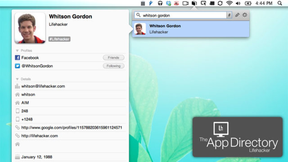 Mac OS Xで最強のアドレスブックアプリはこれだ!
