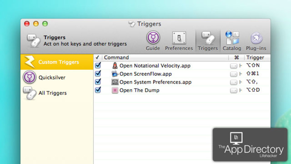 OS Xでショートカットキーマネージャを使うなら間違いなく『Quicksilver』