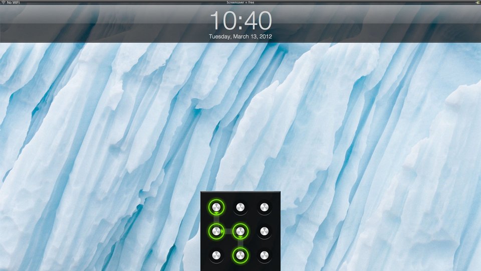 パターンロックにもできる! OS Xのロック画面をiOS風にするアプリ『Screensaver+』