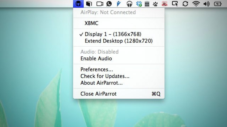 AirPlay経由でMacのディスプレイをミラーしてくれる『AirParrot』