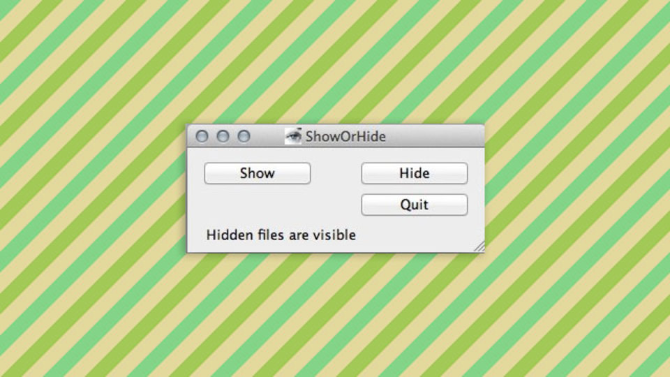Macの隠しファイルをトグルボタンで表示・非表示設定できる『ShowOrHide』