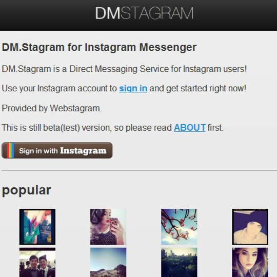 Instagramのユーザにダイレクトメッセージが送れるサービス「DMSTAGRAM」