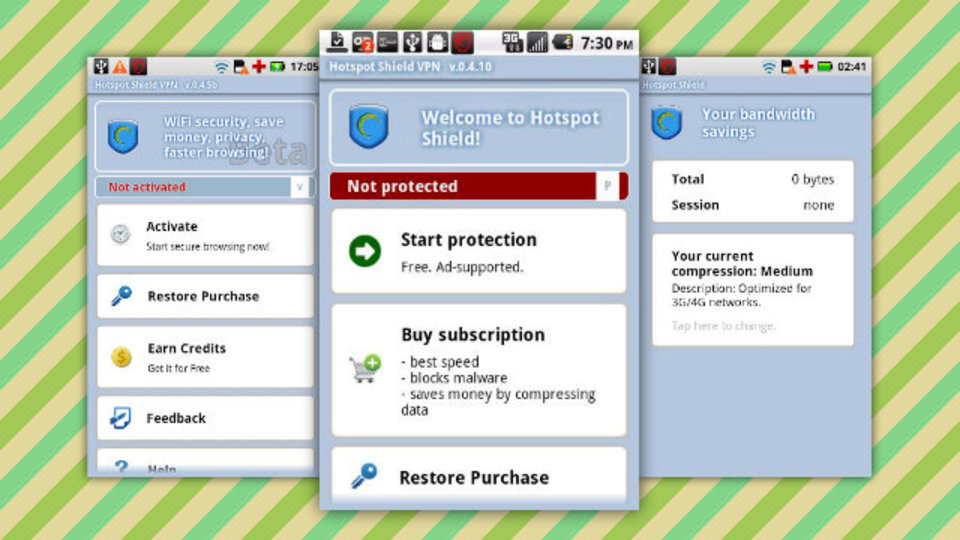 無料で安全なブラウジングが可能なVPNアプリ『Hotspot Shield VPN』(Android)