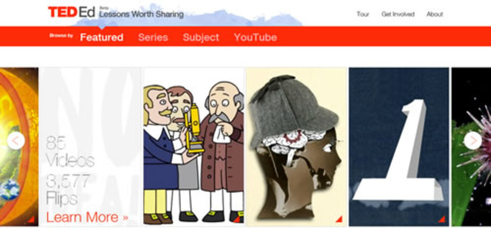 TEDの動画をもとに学習教材が作れるサービス「TED-Ed」