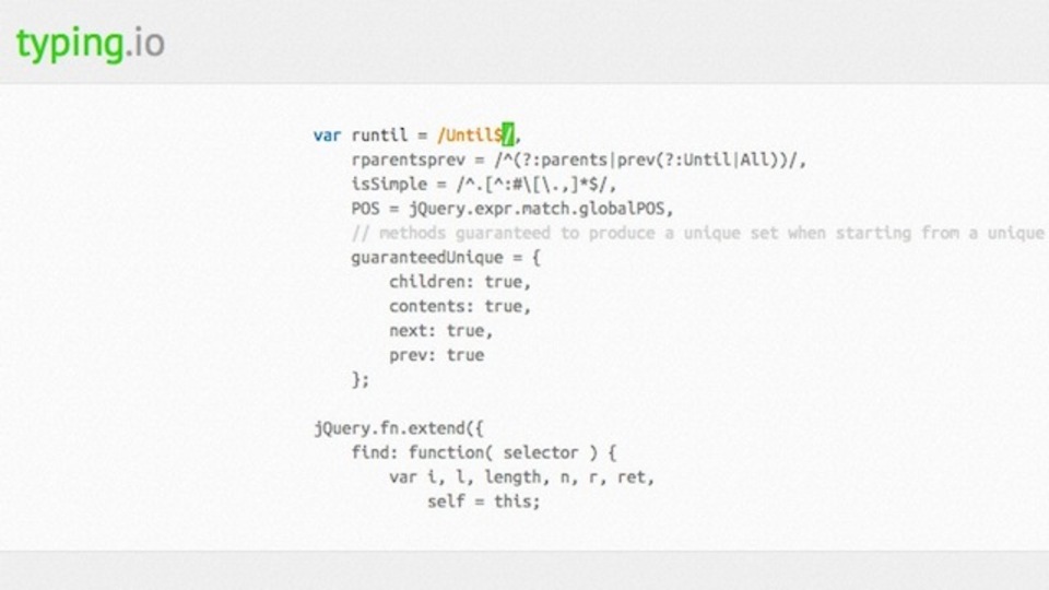 プログラム初学者向けの入力練習用ウェブアプリ「Typing.io」