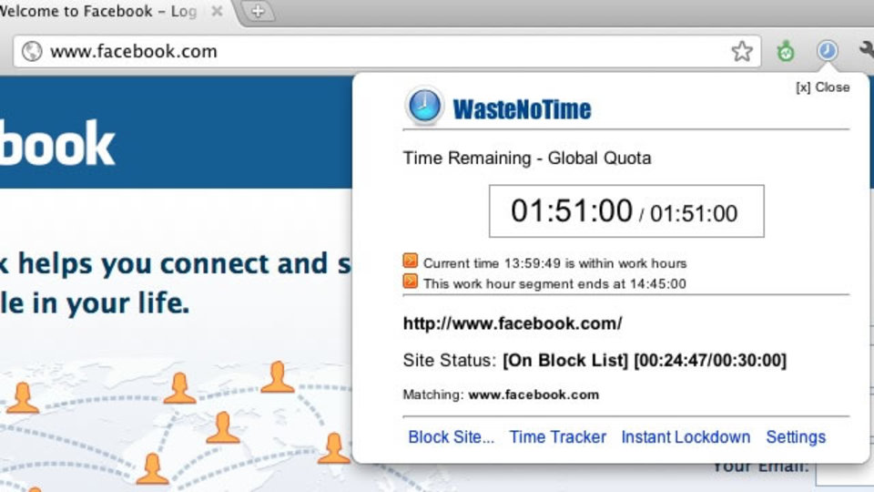 あなたの時間の無駄遣いに気づかせてくれる拡張機能「WasteNoTime」