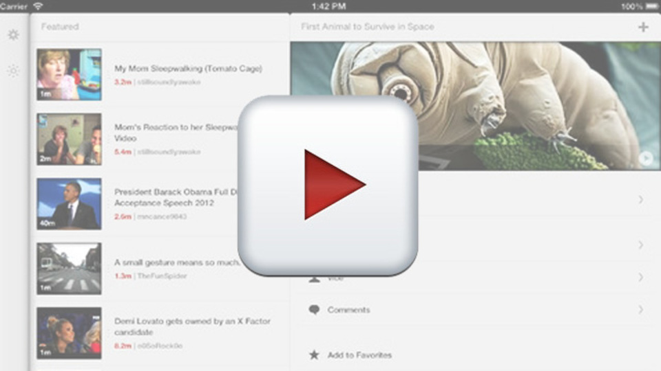 米Lifehacker「公式超え!」と太鼓判のiPhone/iPad用YouTubeアプリ『Jasmine』