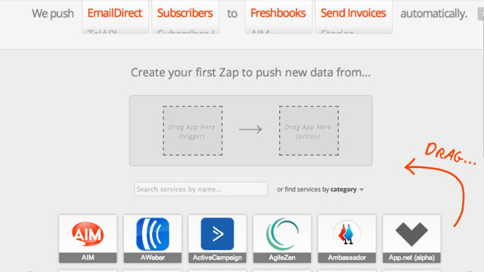 IFTTTより約2倍のサービスに対応した自動化ウェブアプリ「Zapier」