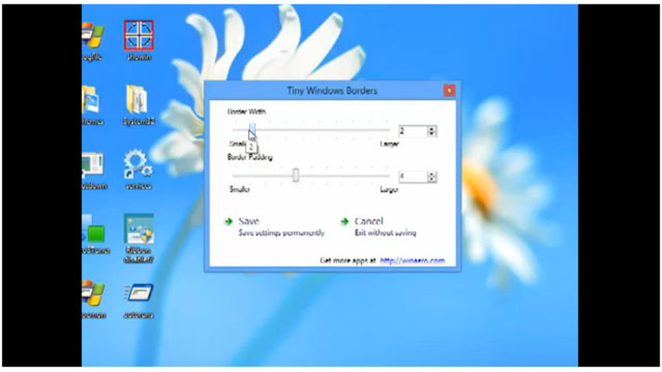 『Tiny Windows Borders』でWindows 8のウィンドウをスリムにしよう