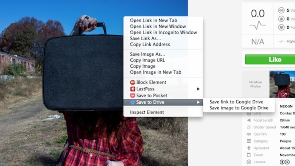 「Save to Drive」で画像や動画をGoogle Driveへワンタッチ保存!