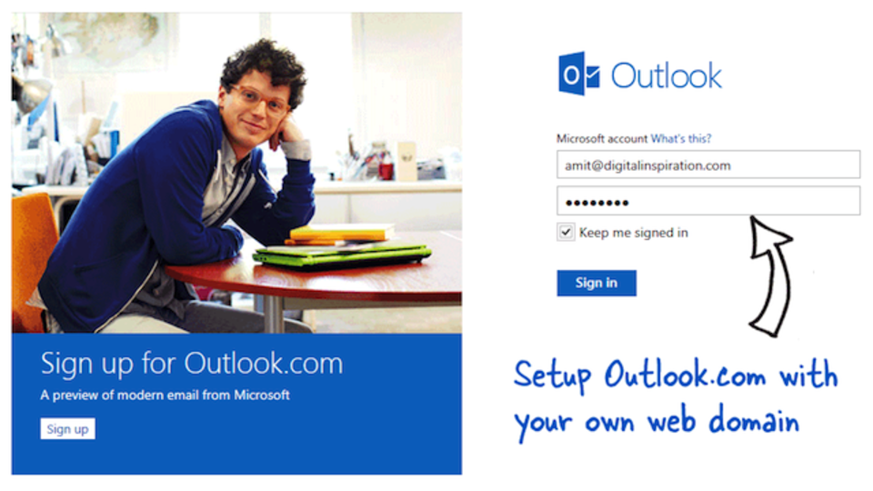 Google Appsで有料化した独自ドメインメールを無料で使うにはOutlook.comがいい
