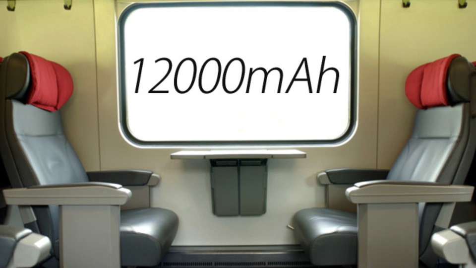 大容量モバイルバッテリーは実際使えるのか。鉄道の旅で試してみた