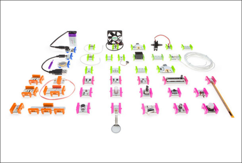 どこか懐かしい...。レゴのように遊びながら作れる電気オモチャ「little bits」