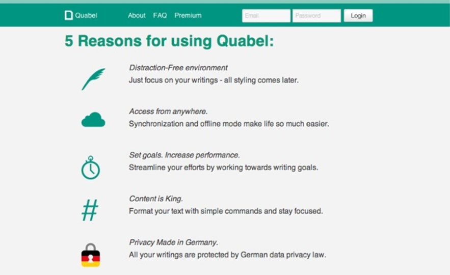 プレゼンにも! 読了時間を教えてくれるオンラインテキストエディタ「Quabel」