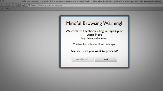 指定サイトの閲覧を一定期間ブロックしてくれるSafari用拡張機能『Mindful Browsing』