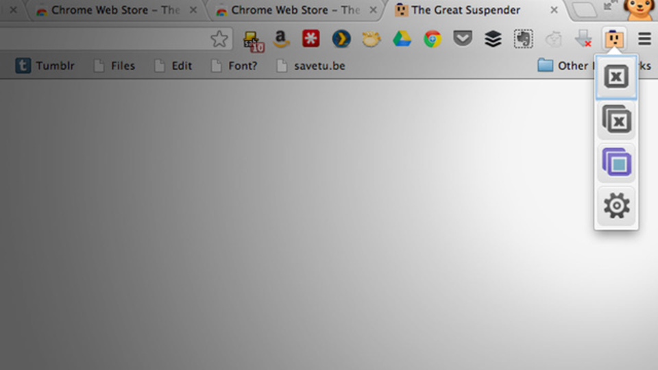 複数タブを開いているChromeを軽くしてくれる拡張機能『The Great Suspender』