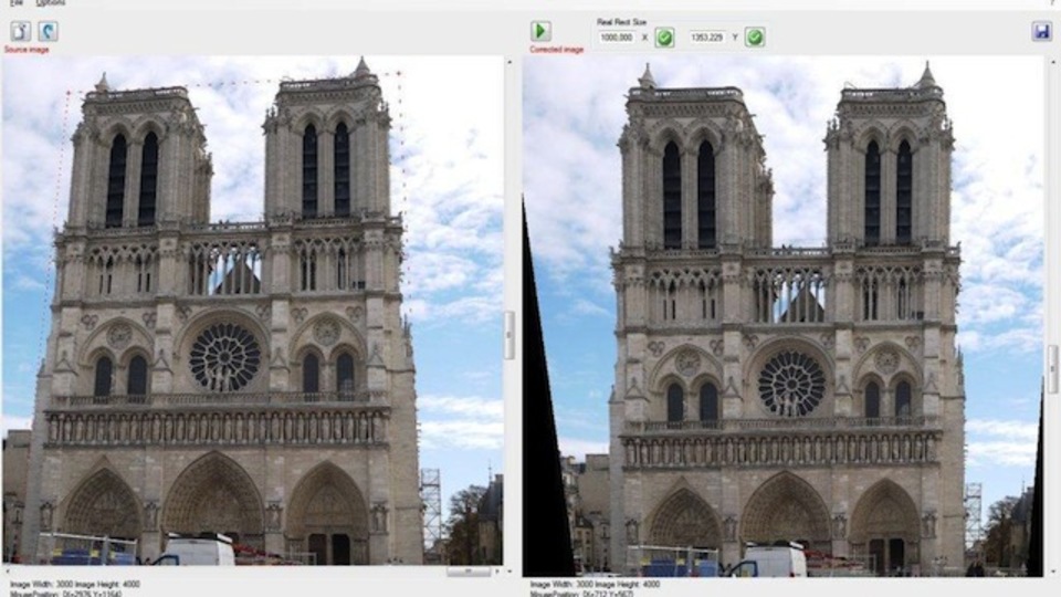 被写体が傾いてしまった画像を自動修正できる『Perspective Image Correction』