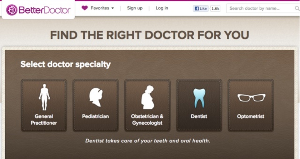 あなたにぴったりの医者を探せるサービス「BetterDoctor」