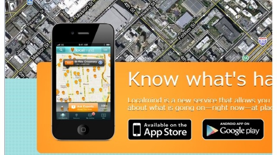 現在のお店の空き具合などが調べられるQ&A式スマホアプリ『Localmind』