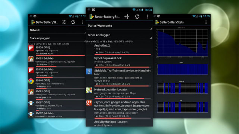 画面オフ時の電力消耗まで解析するAndroidアプリ『BetterBatteryStats』
