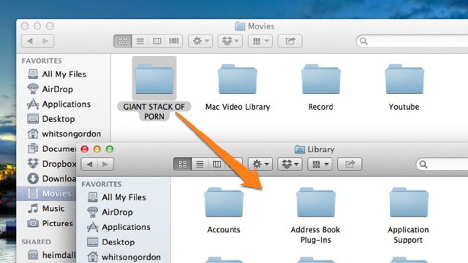 Macでヒミツのファイルを隠したいなら「ライブラリフォルダ」が使える